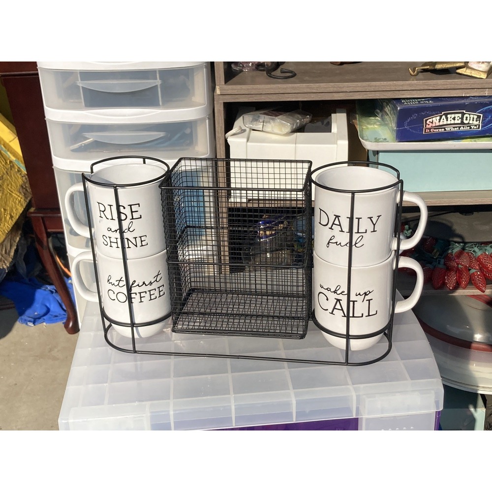 Mugs Coffee Pod Storage Rack Combo Coffee Time